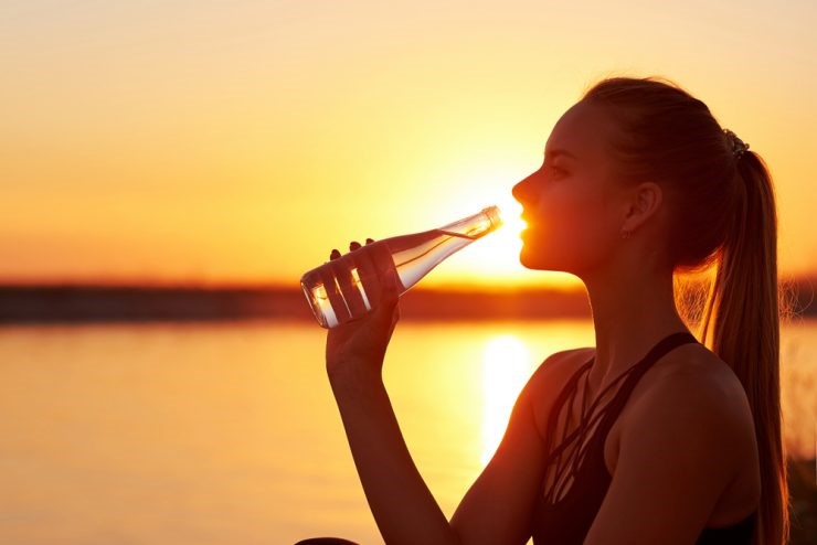Drinking Water, Sunrise, Hydrating