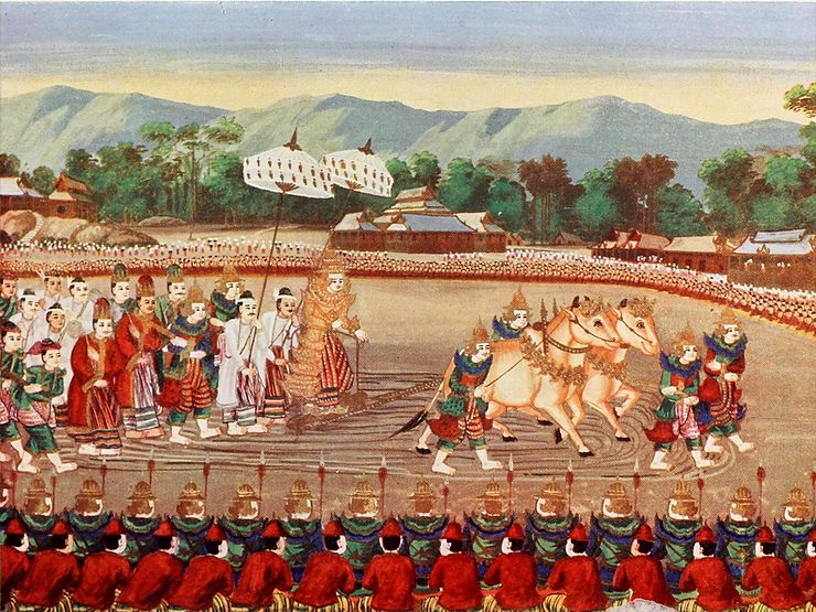 Ploughing Ceremony Illustration