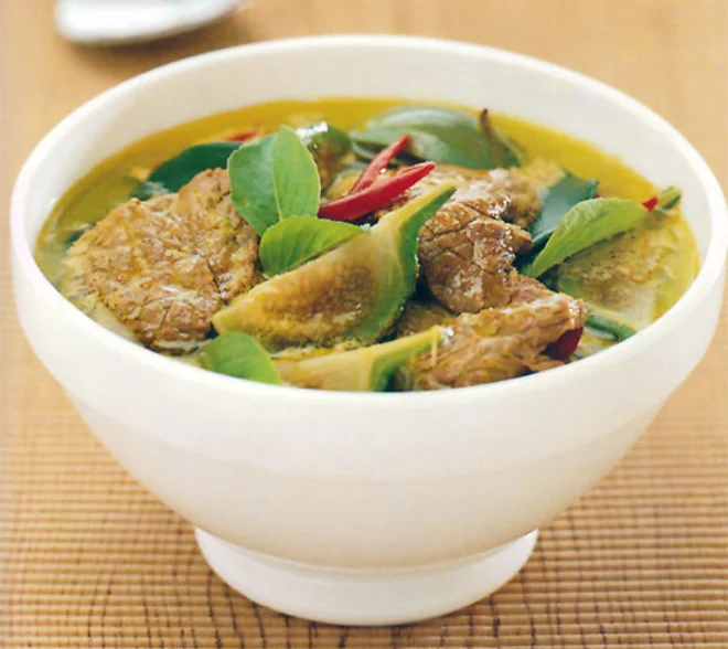 Green Curry tends to be one of the milder curries of Thai cuisine. The name Gaeng Kiaw Wan literally means ‘sweet green curry’ but if you prefer a spicy curry, simply increase the amount of fresh green Thai chili peppers in the Curry Paste recipe.