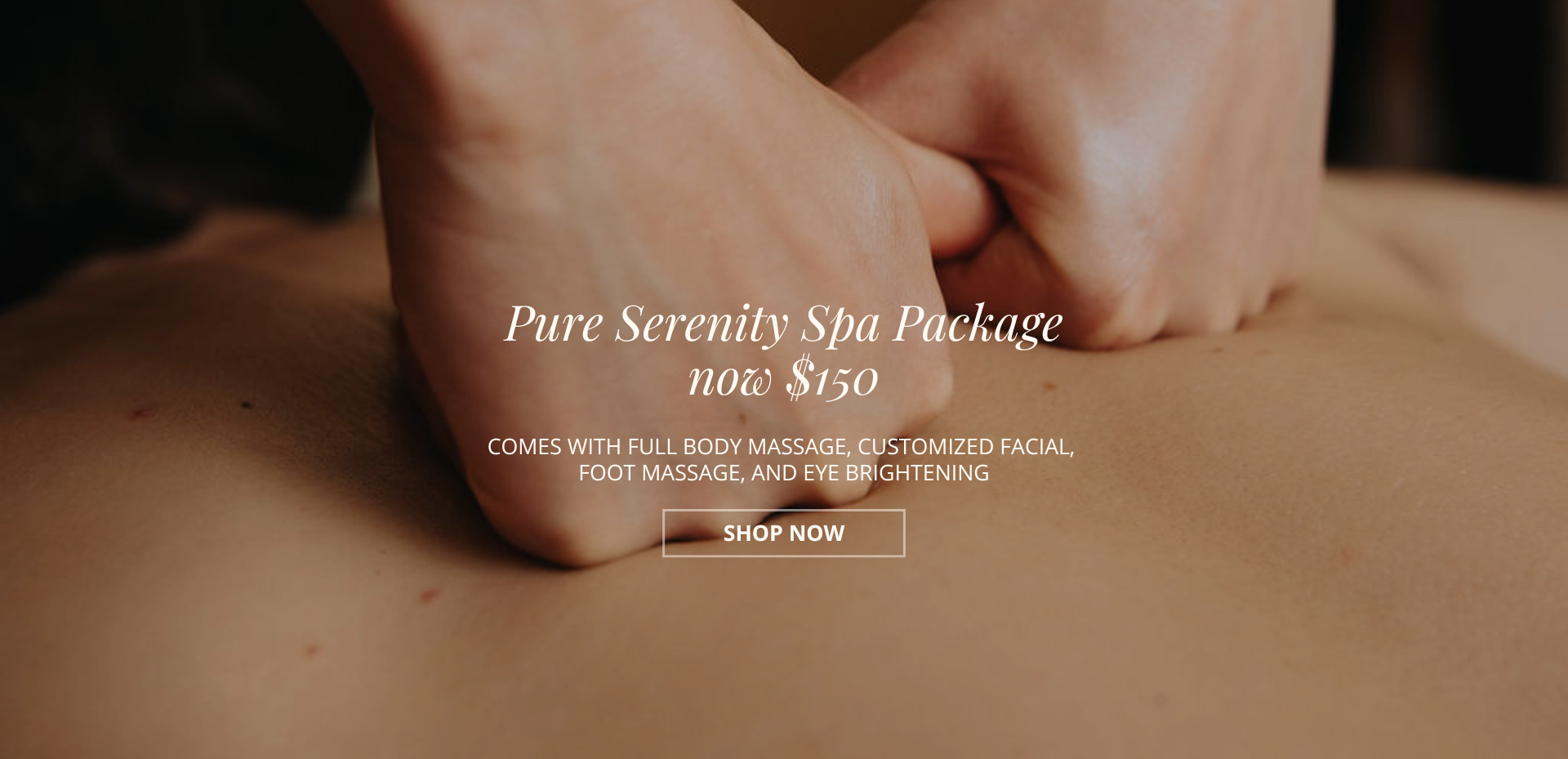 Pure Serenity Spa package